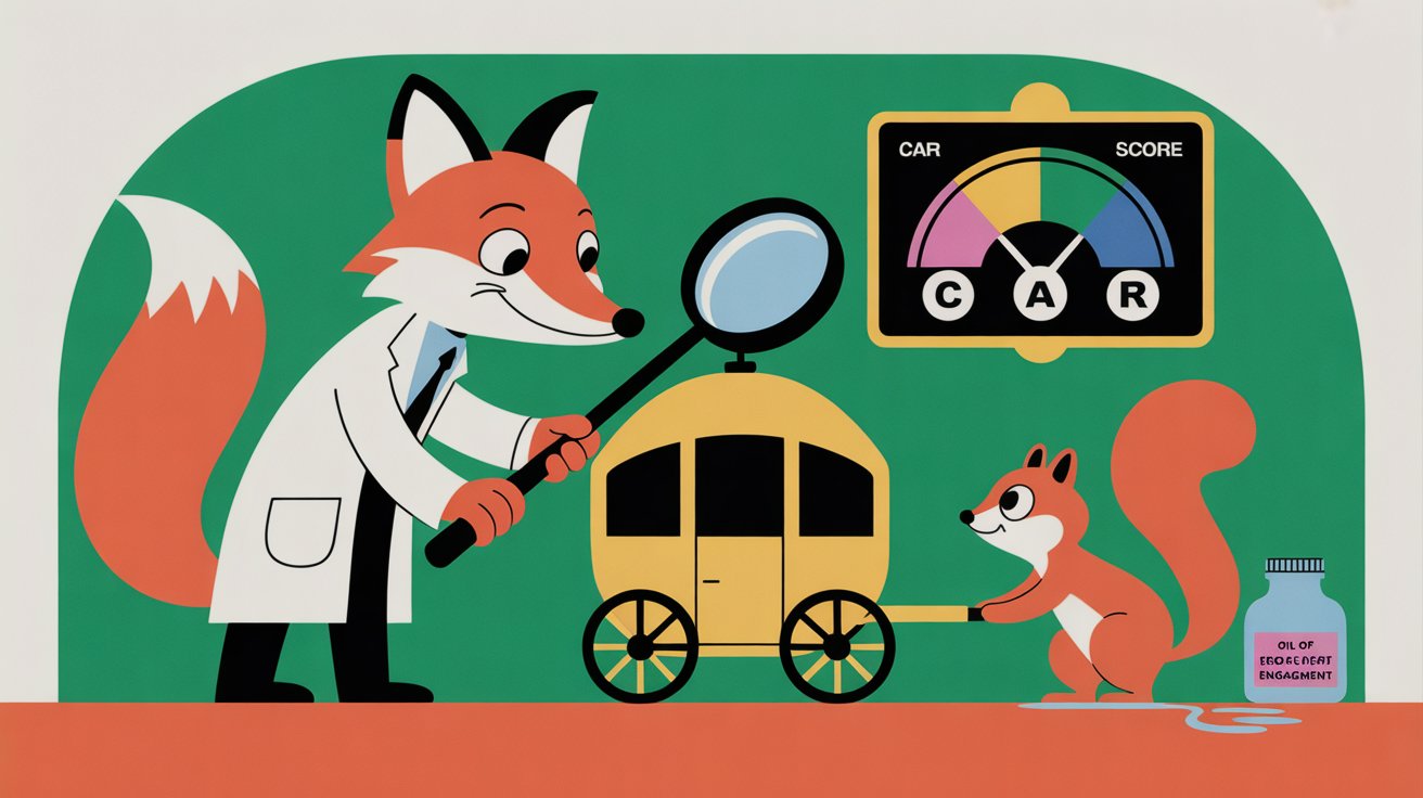 Diagram showing the CAR Score framework with three pillars: Clarity, Authority, and Revenue Alignment used to diagnose marketing performance for AI Search Visibility in 2026.