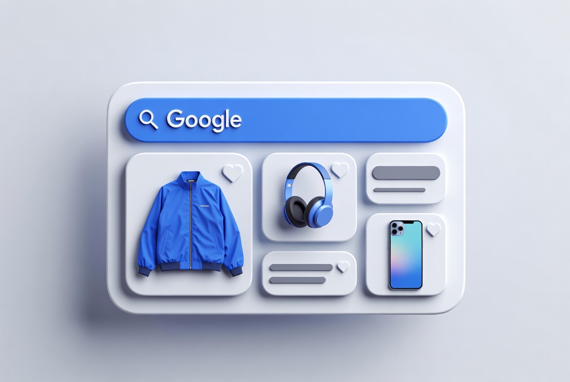 raphic comparing traditional static shopping ads to dynamic AI-Powered Shopping Ads with dynamic Gemini product feature summaries.